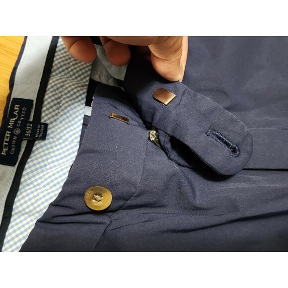 Peter Millar Crown Crafted Surge Performance Trouser Pants Navy Blue Men's 36x32 - Picture 7 of 9